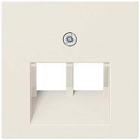 Лицевая панель Jung EcoProfi для 2-м. розетки RJ11/RJ45 слоновая кость картинка